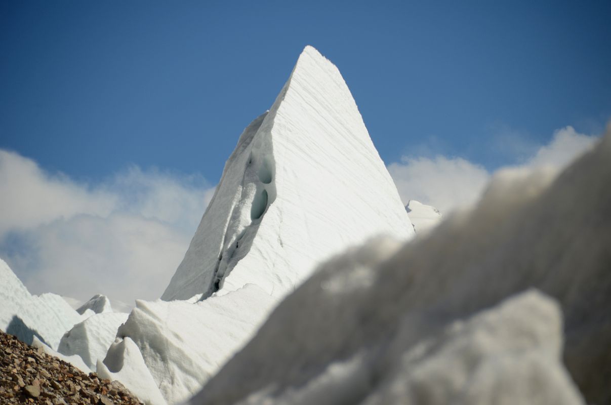 14 Huge Penitente On The Gasherbrum North Glacier In China 